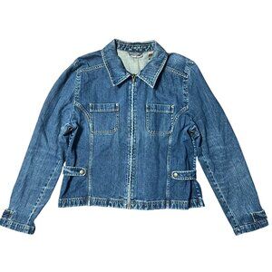 VIntage IE Relaxed Petites Denim Jacket Size XL